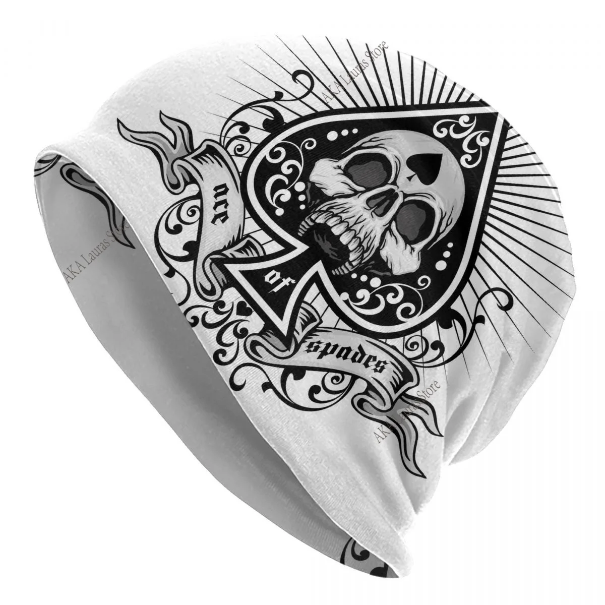 

Осенние женские теплые шапочки Ace Of Spades Heavy Rock Music, двойные уличные шапки с капюшоном