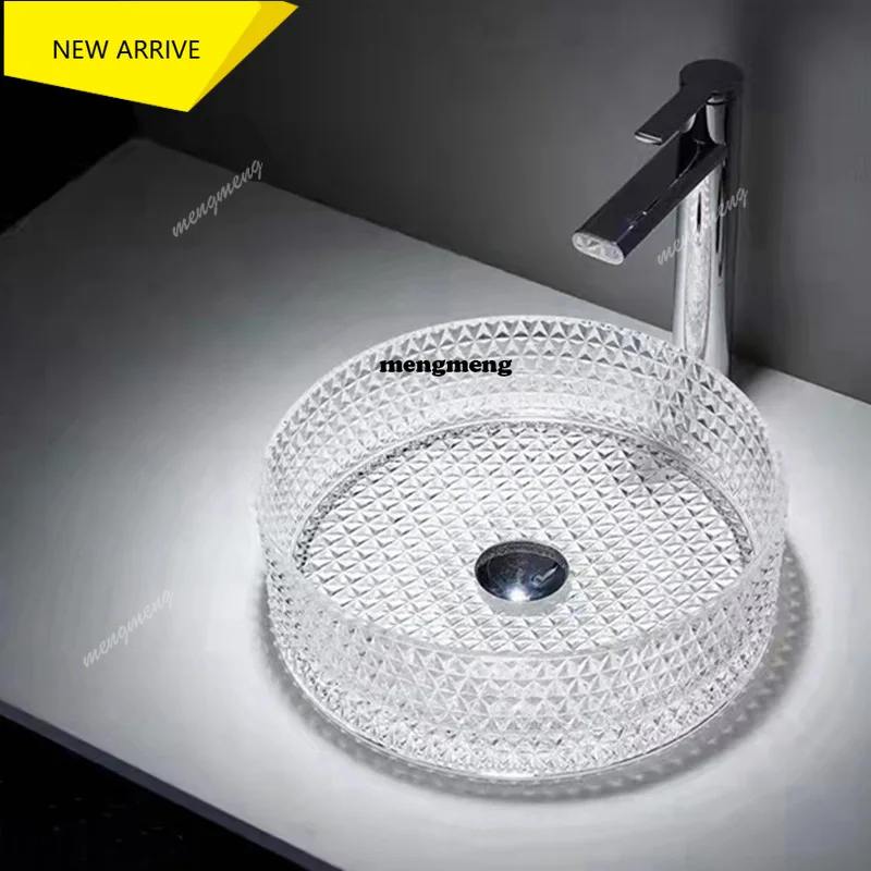 

Раковина из матового хрустального стекла M138, умывальник из матового стекла, раковина для туалета