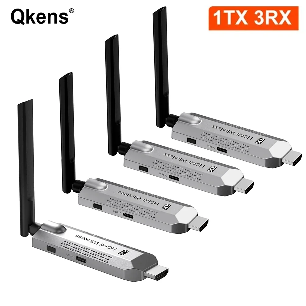 50m Wireless Transmission Video Transmitter and Receiver HDMI Extender Display Adapter Cable Screen Mirror for Camera PC To TV image 3