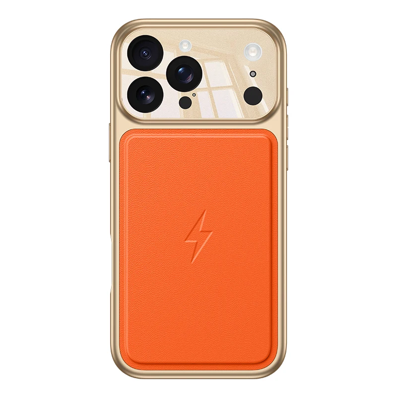 

Electroplating Strong Magnetic Leather Phone Case for iPhone 17 Pro Max 16 Plus 15 14 13 Shockproof for Magsafe Slim Fit Cover