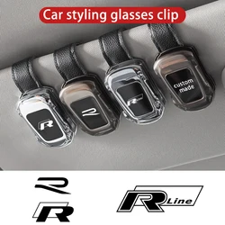 General Car Sunshade Eyeglass Box Auto Styling Sunglasses Glasses Clip For New R Rline Golf 5 6 7 8 MK4 MK5 MK6 MK7 MK8 Tiguan