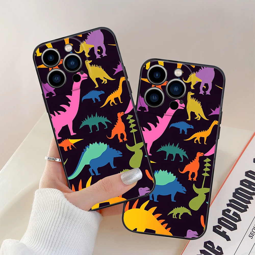 

Dinosaur Phone Case for Iphone 14Pro 13 12 Mini 11 Pro Max Shockproof Soft TPU Cover for Iphone XS X XR 7 8 SE 14Plus 11Pro