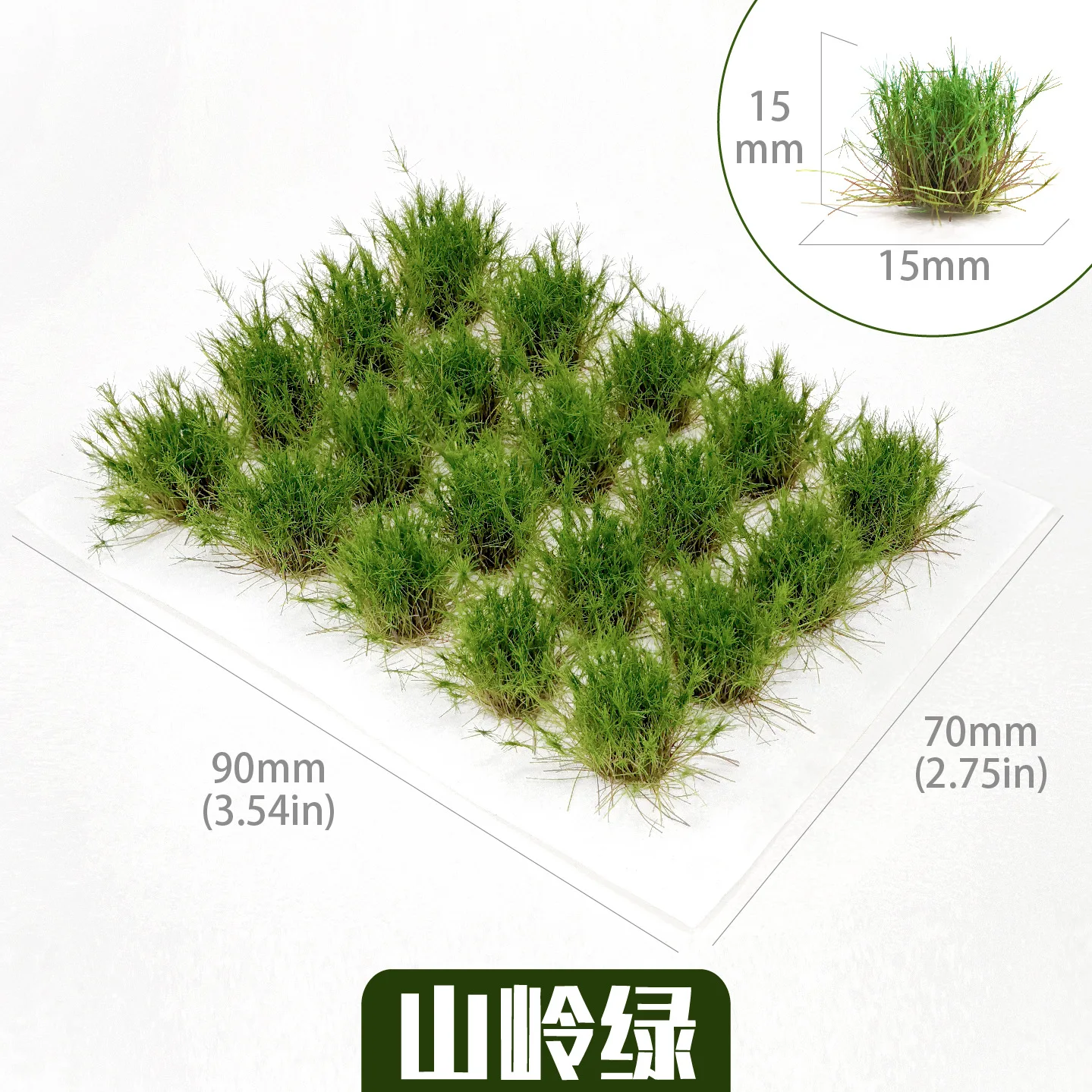 Picture 6: 13-15mm Tribulus Terrestris Static Wild Grass Cluster for Sandtable Landscape/Railway Train Layout/Garden Decoration/Diorama