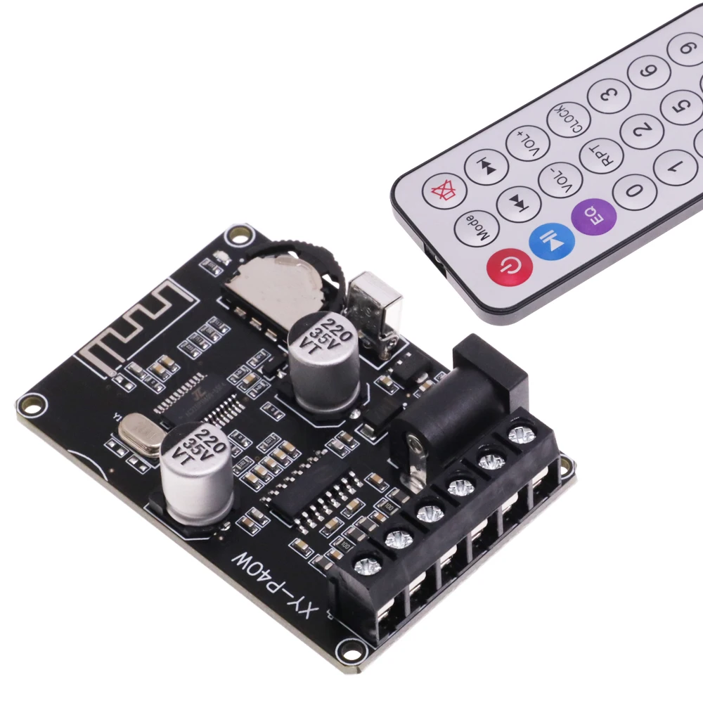 30w 40w stereo bluetooth empfänger leistungs verstärker dual-kanal platine 12v 24v high power digital modul für diy XY-P40W – Detail 5