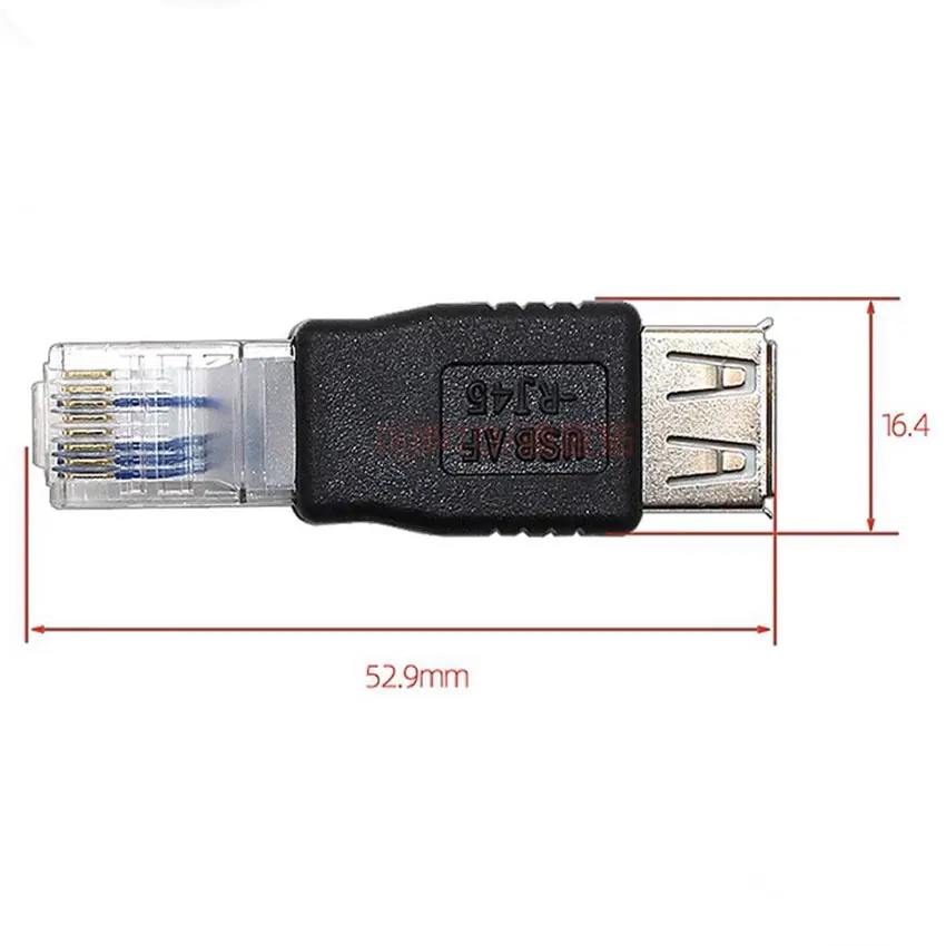 

1/5/10PCS Ethernet to USB Adapter RJ45 Ethernet Male to USB Female Converter 10Mb/100Mbs Network Connector for Laptops Computers