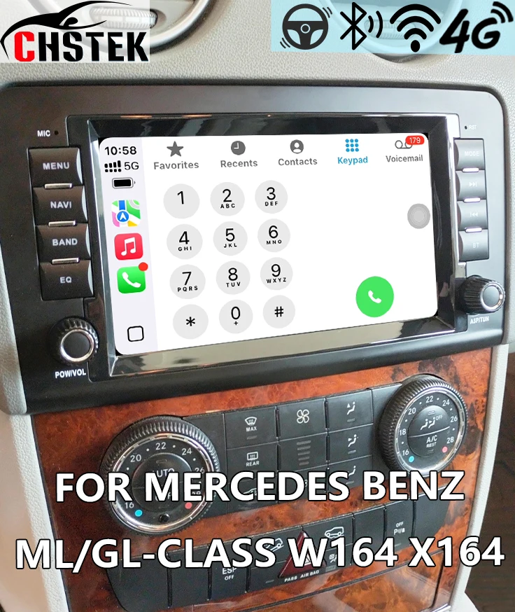 Wireless Android Carplay For Mercedes Benz ML-Class GL-Class W164 X164 ML280 GPS WIFI Auto Autoradio Touchscreens Upgrade Models