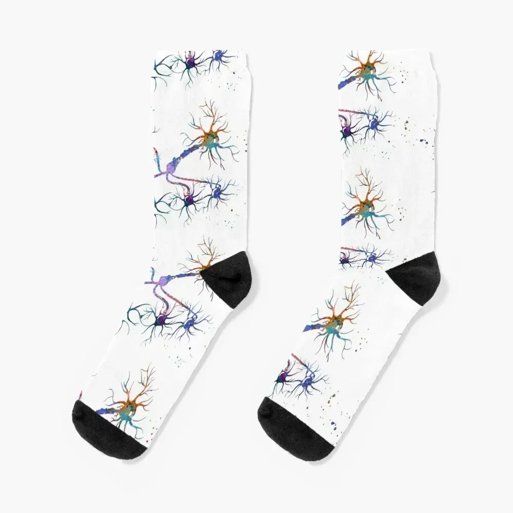 Neurotransmitter Chemical Synapse Socks kawaii new year sports and leisure essential Socks For Women Men's