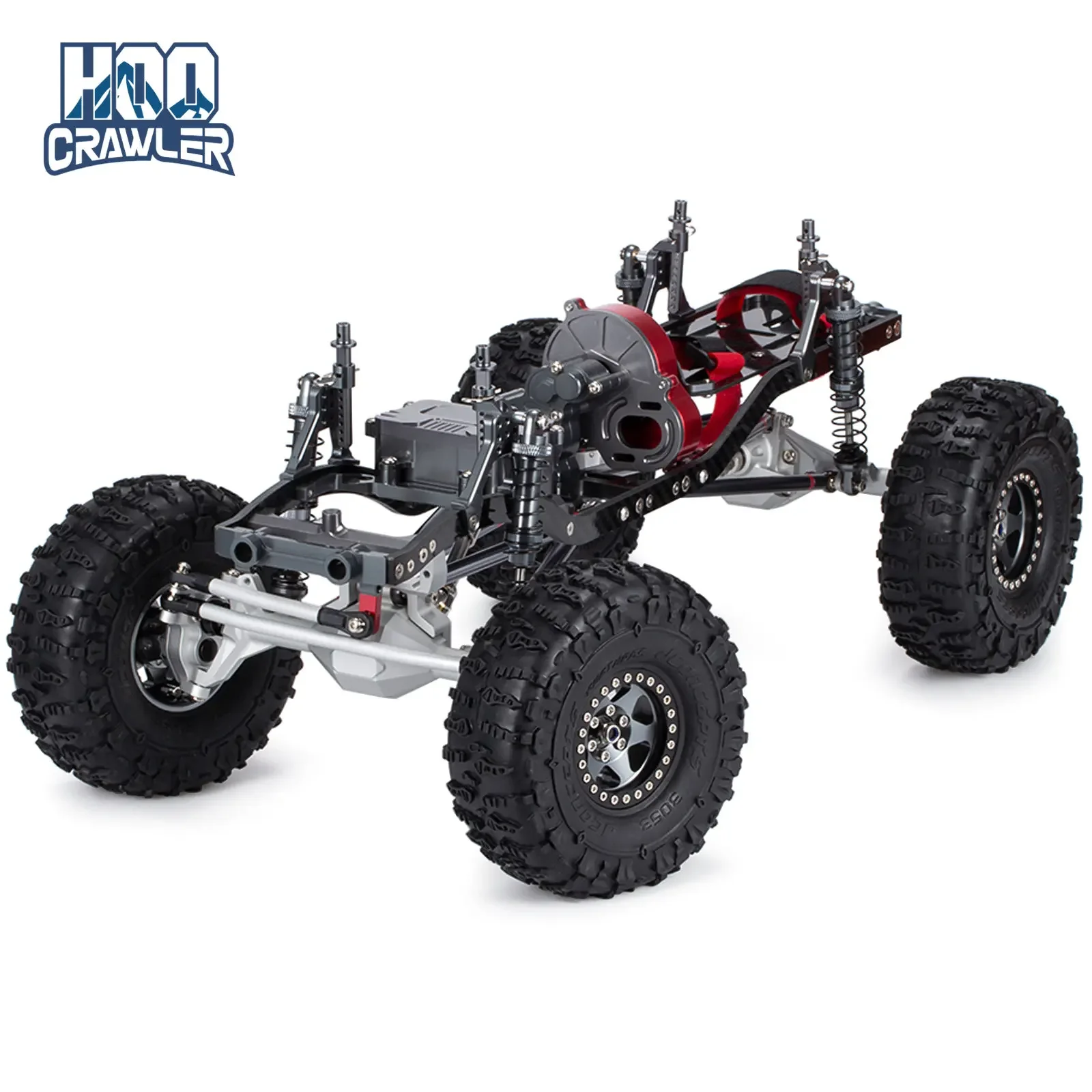 

1:10 RC Crawler Frame All Metal Chassis Kit with Portal Axle Carbon Rail 1.9 Wheels for 1/10 RC Crawler SCX10 Off Road Truck