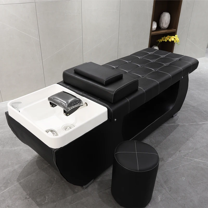 Hair Style Chair Salon Beauty Salon Shampoo Massage Bed Washing Chairs Bowl Sink Barber Fumigate Machine Equipment Stylist Wash