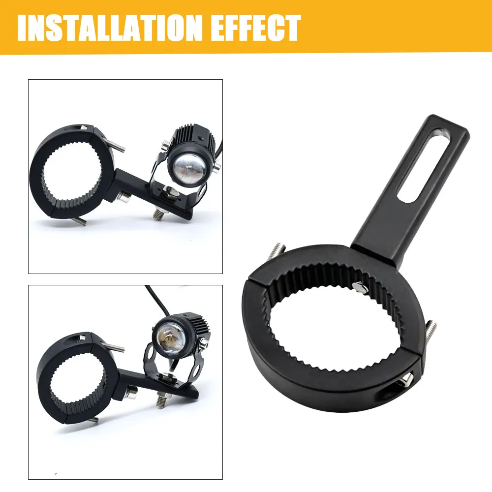 Universal Motorrad 360 Halterung licht lampen stoßstange holder30mm -60mm Mount Kit Motorrad Zubehör 1PCS/2PCS