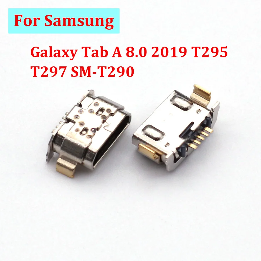 100-200 Pcs Micro USB Charger Port For Samsung Galaxy Tab A 8.0 2019 T295 T297 SM-T290 Charging Jack Dock Connector Socket Plug