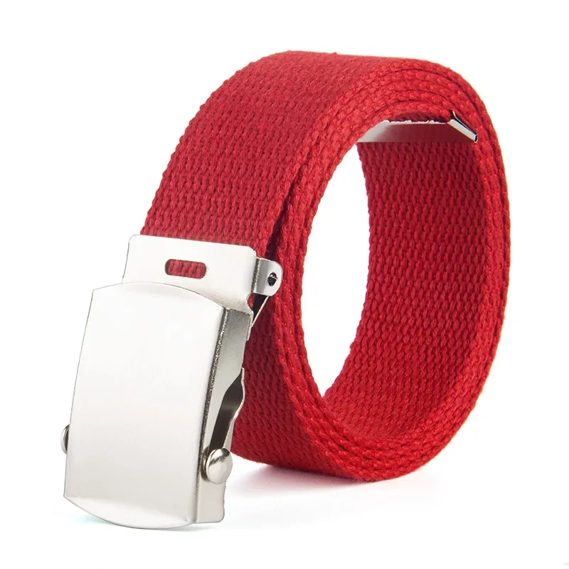 Cinturones de lona de 2,5 cm para hombre y mujer, diseño de lujo para niños, niños y niñas, cinturón de entrenamiento al aire libre, cintura de