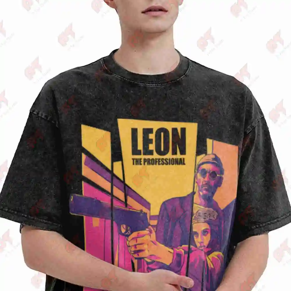 Leon The Professional Vintage Washed Tee Pure Cotton T-Shirt