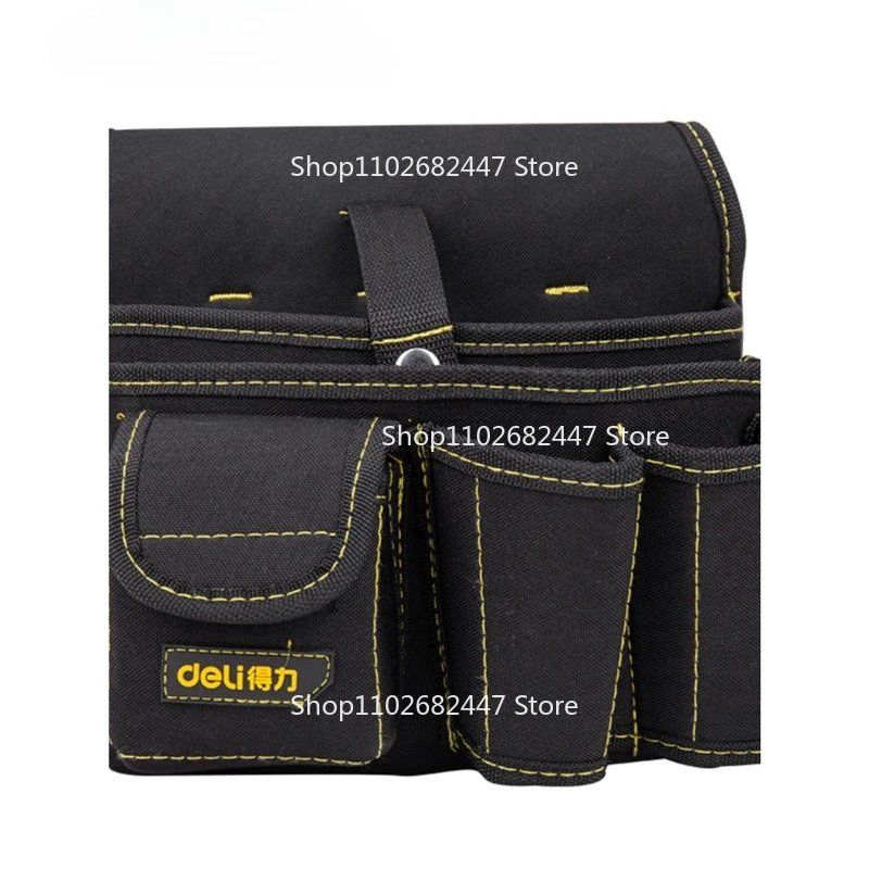 Tool Fanny Pack Thickened Wear-resistant Tool Bag Polyester Cloth Electrician Multifunctional Maintenance Thickened Satchel DL