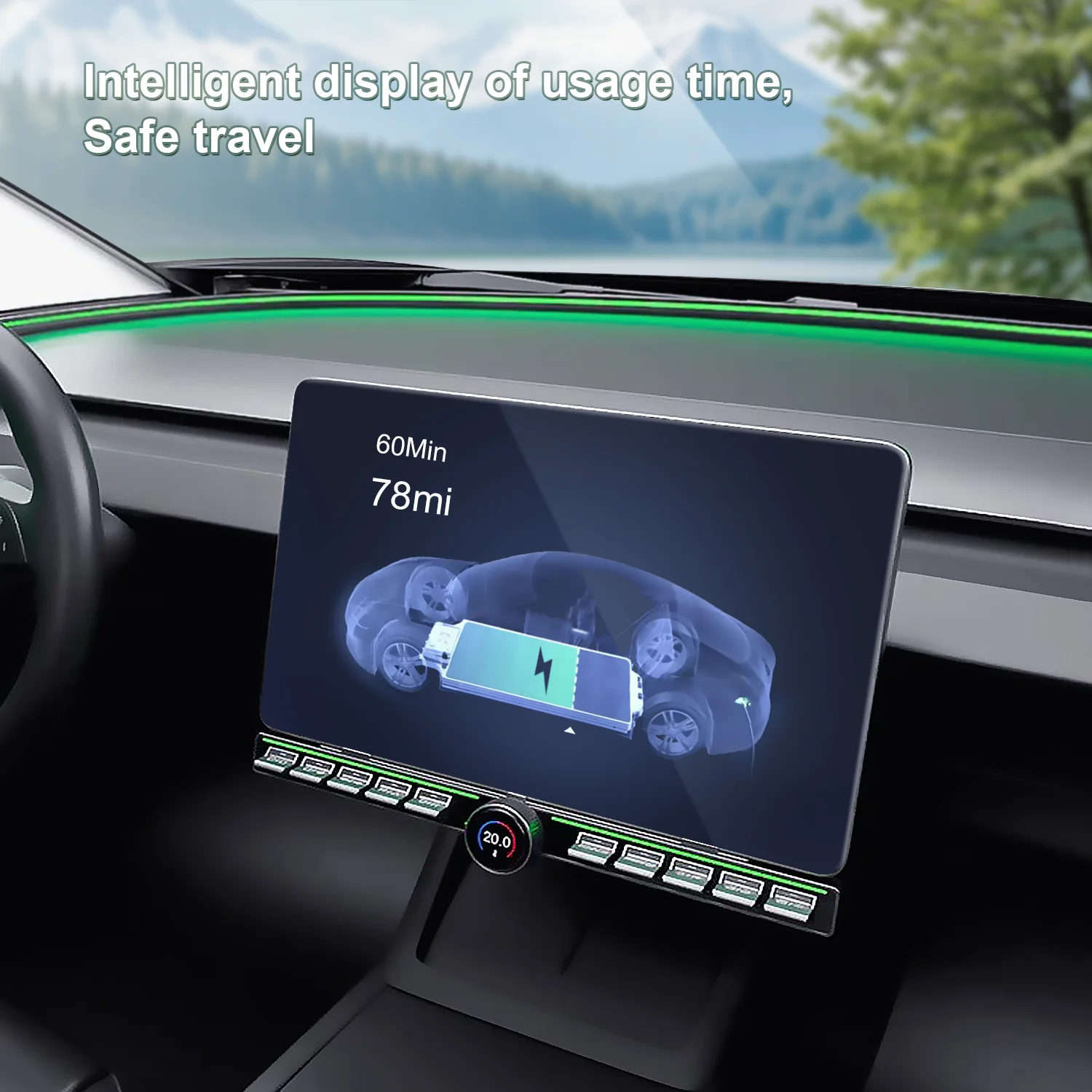 Pasuje do samochodowej rozลadowarki DC V2L Tesla 3.5 KW 32A 110-240V NACS V2L Adapter z gniazdem EU/14-50 do Tesla model X S Y