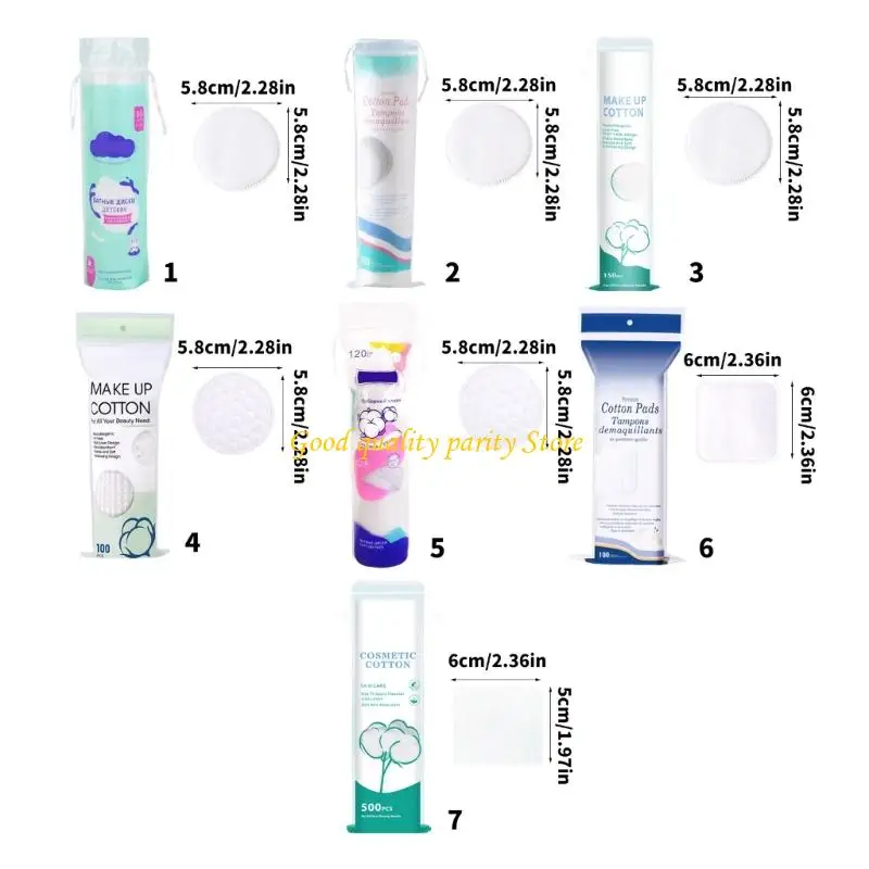 M4YA 100/200 stuks Zachte Geventileerde Ronde Katoenen Matrassen Dubbele Gedeeltelijke Textuur Voor Gelaat Reiniging Make-up