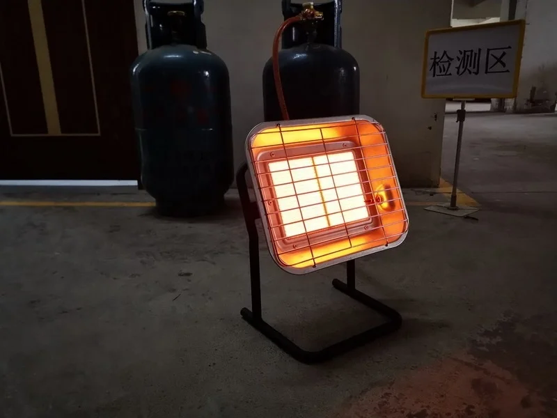 야외용 가스 히터 캠핑 스토브 휴대용 가스 히터, 4.5KW, 안전 장치 포함