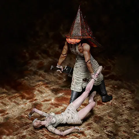 In Stock New Silent Hill F Bubble Head Nurse Pyramid Head Articulated Figure Collection Decoration Ornament Model Display Toy