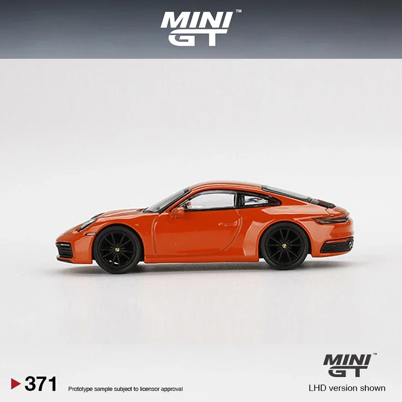 MINI GT 1:64  911 (992) Carrera 4S Alloy Die-Cast Model Car - Lava Orange MGT00371-LHD