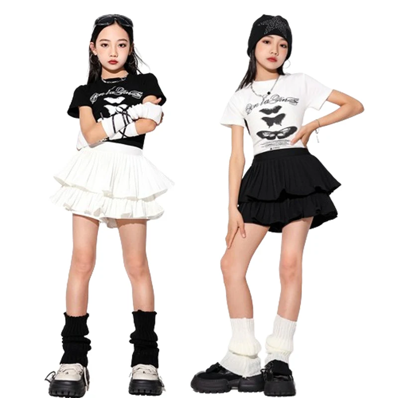 Girls Group Song Costume Jang Same Love Campus Style JK Uniform Sports Meeting Dance Performance Clothes for Kids