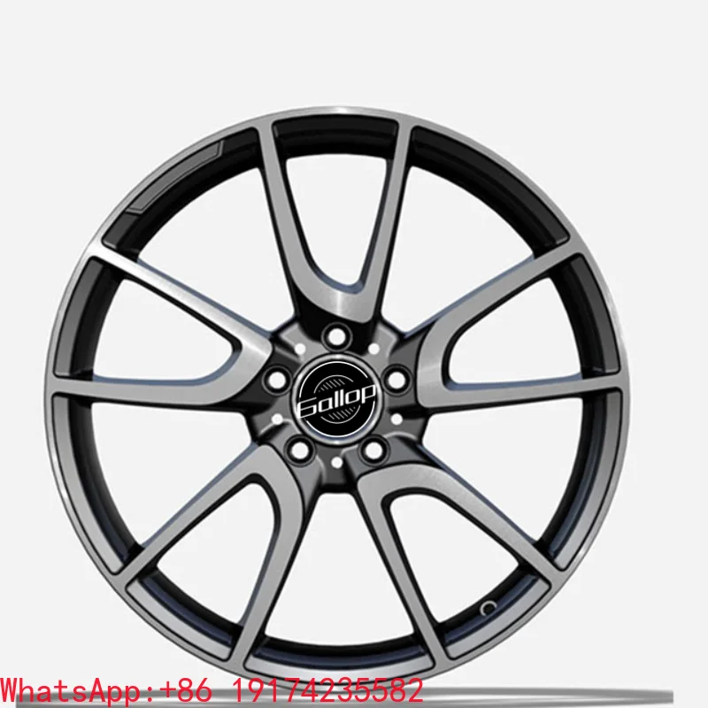 

Gallop 18 19 20 Inch ET 35-45 40-47 Black Passenger Car Wheels PCD5*112 Machine Face Finish for Benz C63 AMG E63 S63 W204 W205