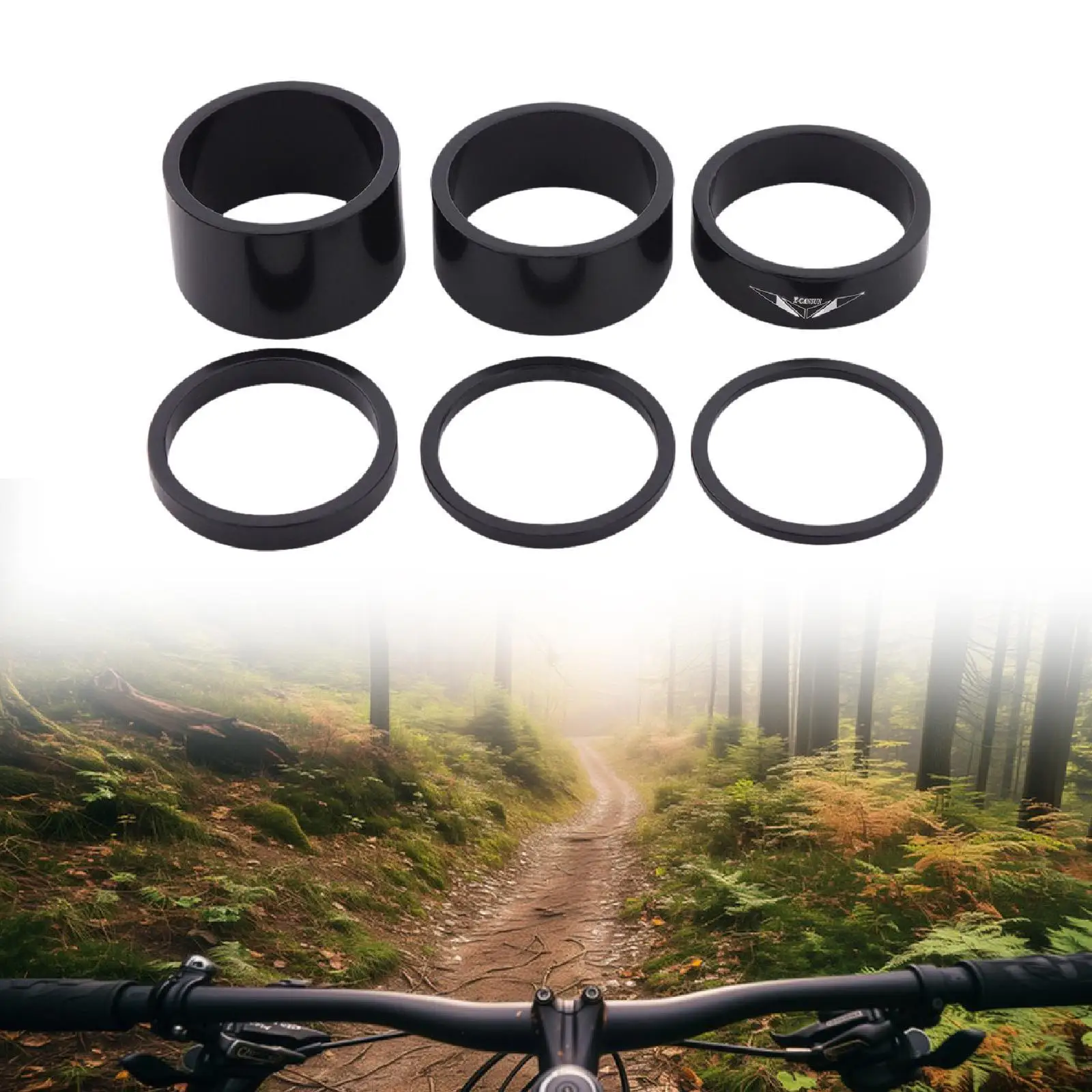Threaded Headsets Mtb Headset Rings Bicycle Aluminum Alloy Spacer Tuning Parts for Mountain ...