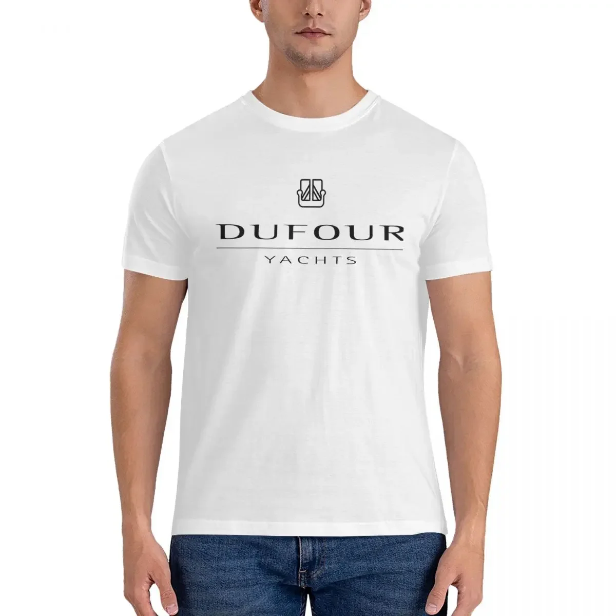 Dufour Yacht T-Shirt for Men Cotton Plus Size T Shirts Men's Short Sleeve Round Neck Summer Clothes Tops S-6XL