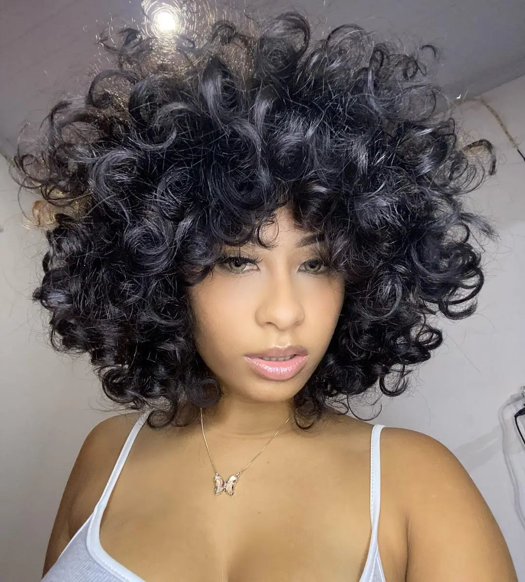 

Короткий афро вьющийся парик с челкой для чернокожих женщин, синтетический пушистый смешанный коричневый светлый парик, натуральный высокотемпературный красный