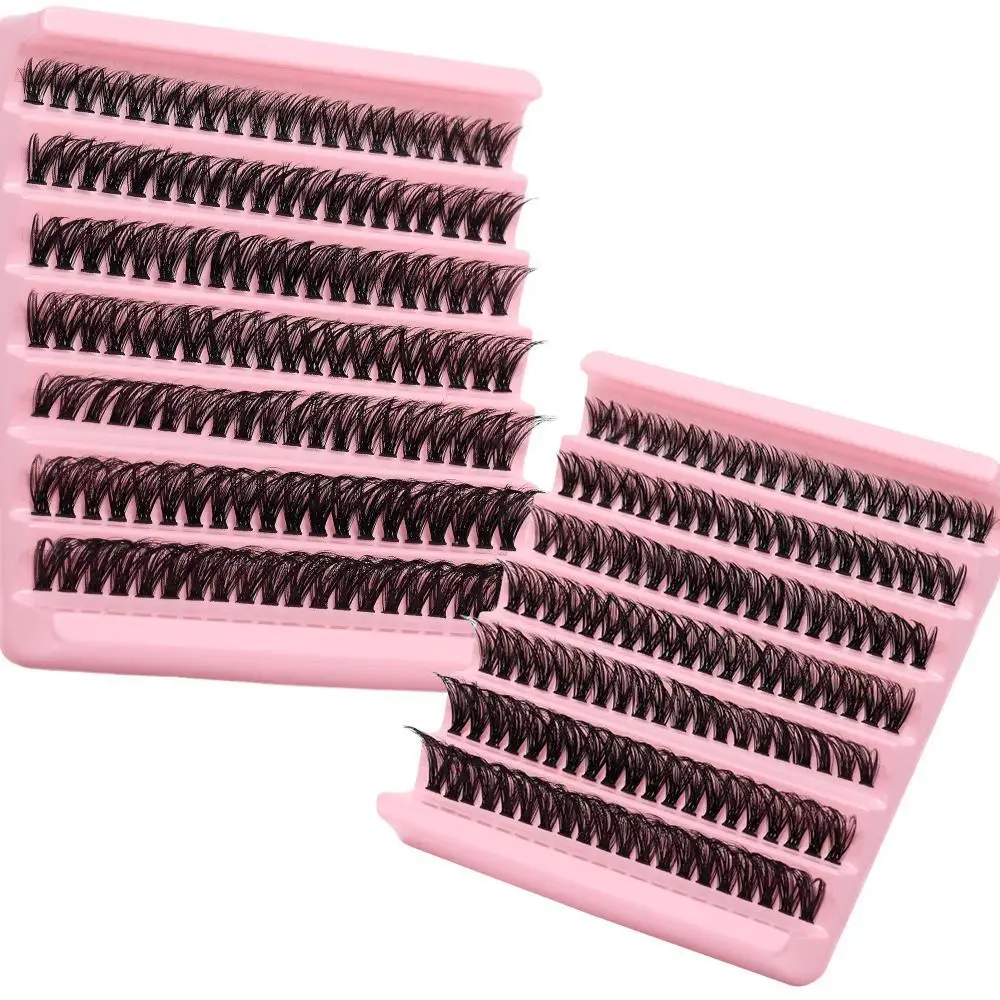 2 boxes of 280pcs DIY eyelash bundles 50P D-roll eyelash extensions for individual eyelashes