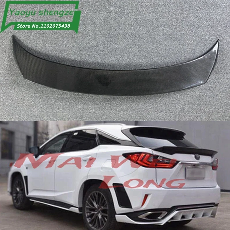 CARBON FIBER REAR WING TRUNK LIP SPOILER FOR LEXUS RX RX200T RX450H 2015-2018 YEAR