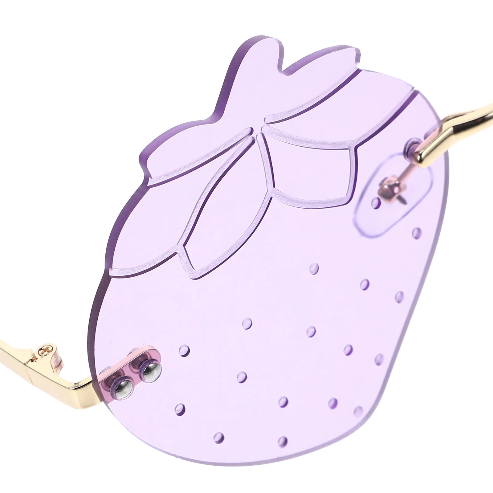 1 زوج متعة الفراولة نظارات خمر غير النظامية فرملس نظارات لعيد الميلاد السنة الجديدة زي لوازم الحفلات بيان الموضة