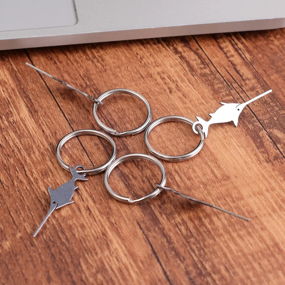 1/10 Pcs Stainless Steel Needle Universal Thimble Swordfish Shape for Smart Phone Sim Cards Tray Removal Eject Tool