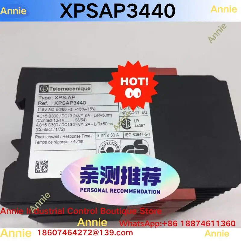 brand-new  Safety relay XPSAP3440, voltage 115VAC