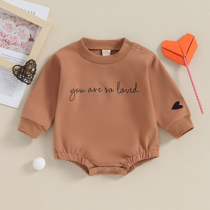 2020-09-26 Liora itiin 0-18m Neugeborene Jungen Mädchen Sweatshirt Stram pler Baumwolle Rundhals ausschnitt Brief druck Overalls Baby Baby kleidung