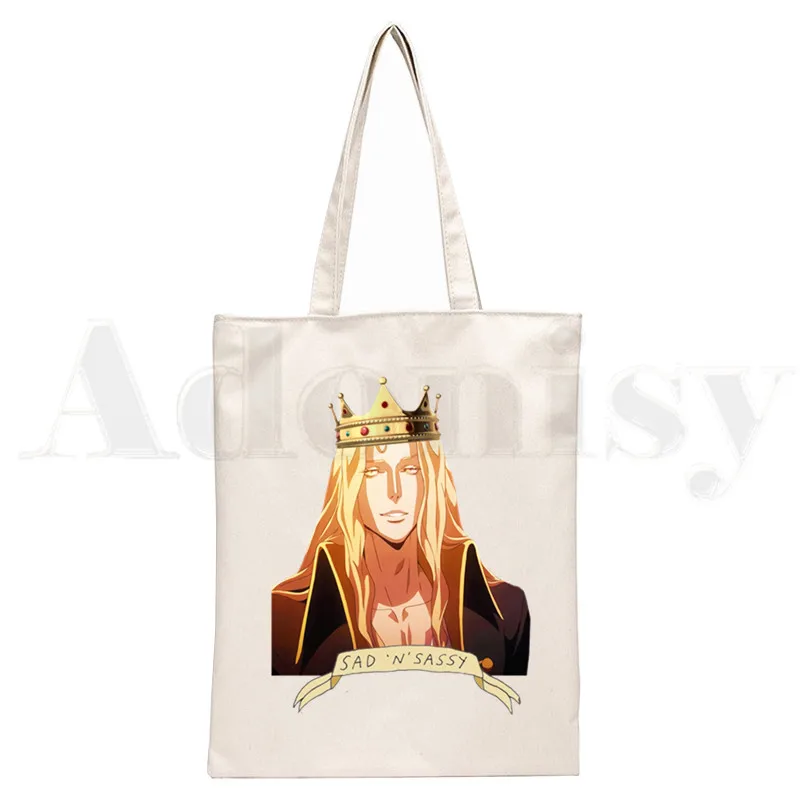 Castlevania caçador trevor belmont vampiro bolsas de ombro casual compras meninas bolsa feminina elegante bolsa de lona