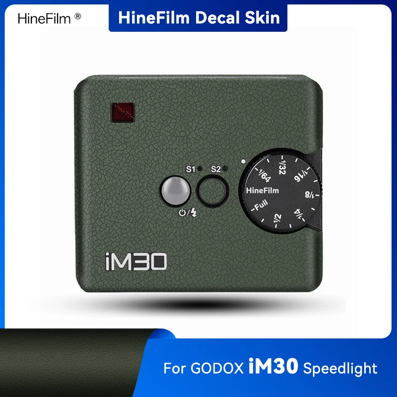 

Hinefilm Skin for Godox iM30 Mini Flash Camera Speedlight Decal Skins Wrap Cover for Godox iM 30 Flash Premium Sticker Warp Film
