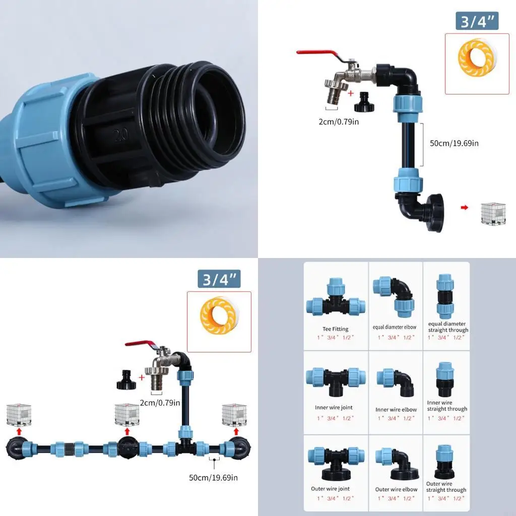 Commercial IBC Coupler System Featuring Rustproof for Two IBC Containers