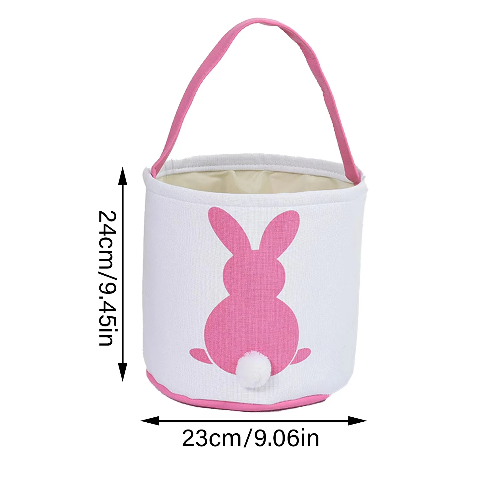 Baby Easter Bunny Buckets Bag Toy Handbags Rabbit Basket Canvas Home Supplier For Kids Festival Gift Party Tote Decoration