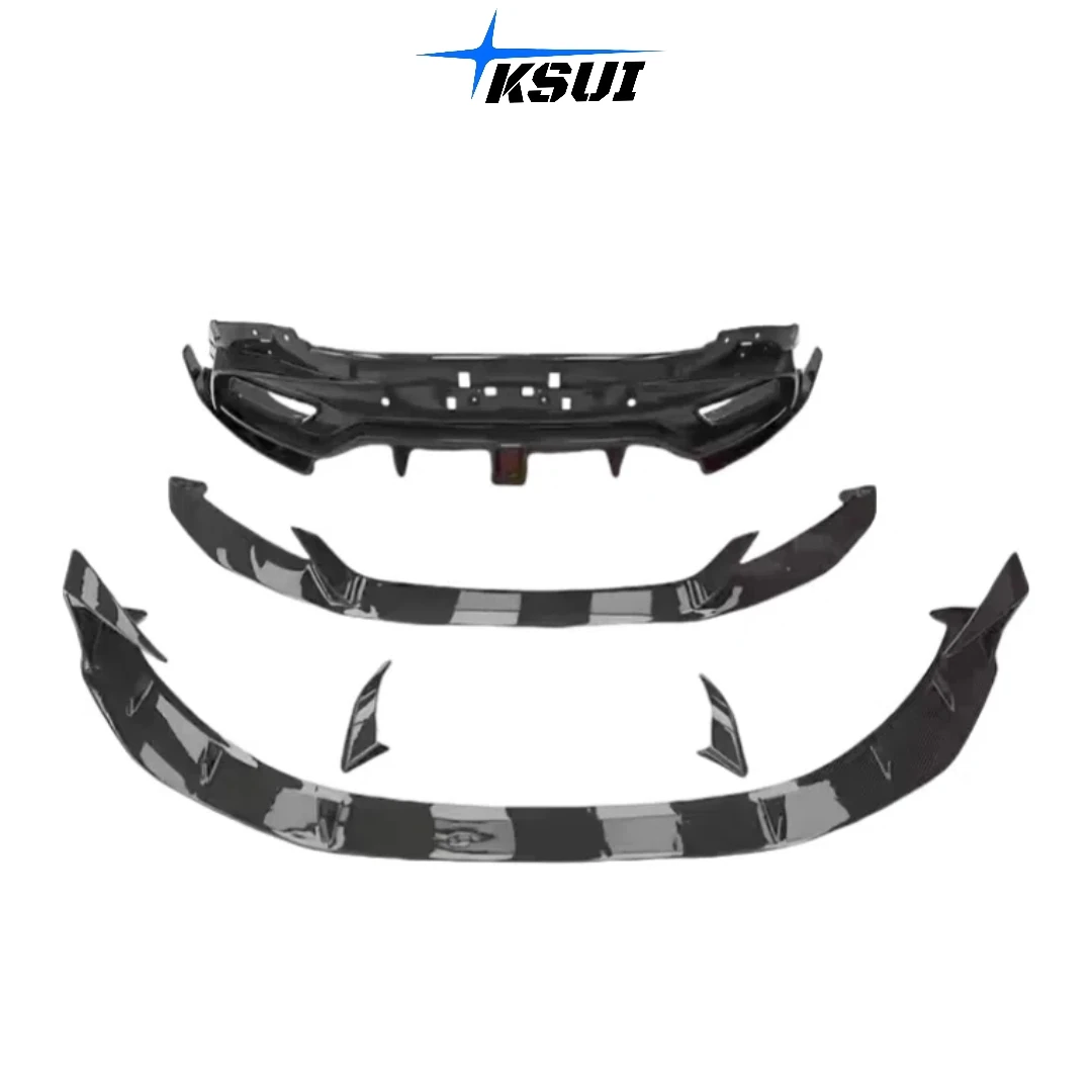 High Quality Carbon Fiber PK Style Body Kit for Aston Martin DB11 Carbon Fiber Front Bumper Lip Splitter Rear Bumper Diffuser