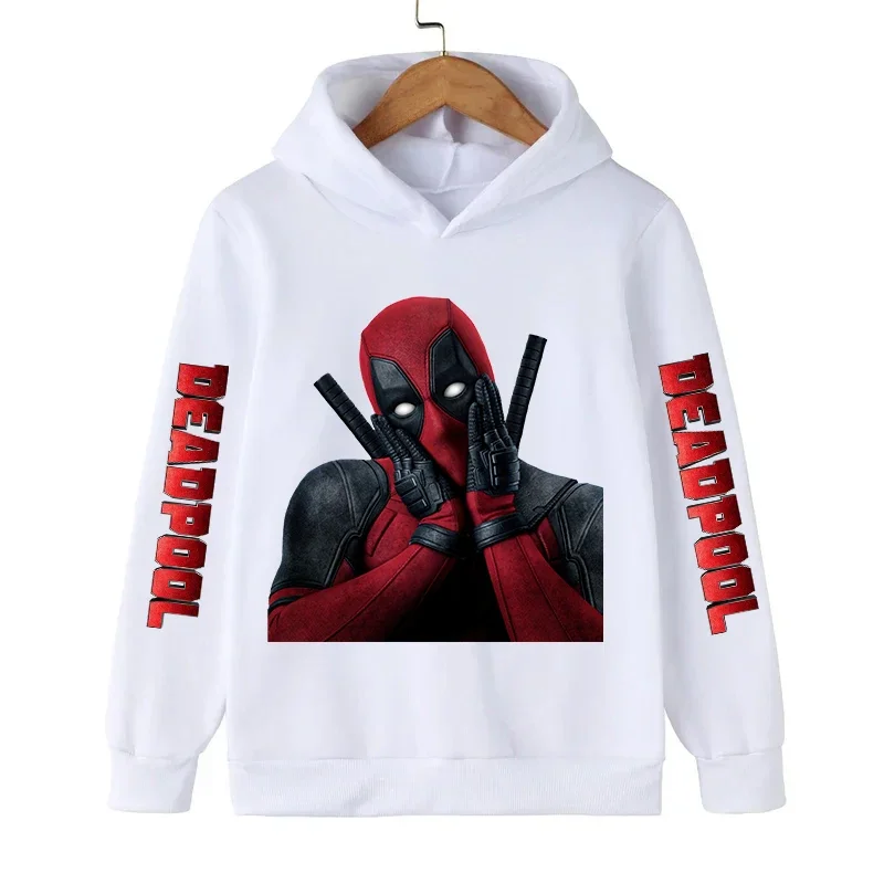 

Marvel Deadpool Children Hoodies Girl Boy Kid Pullover Autumn Winter Baby Clothing Cartoons Casual Fashion Kid Tops Sweatshirts