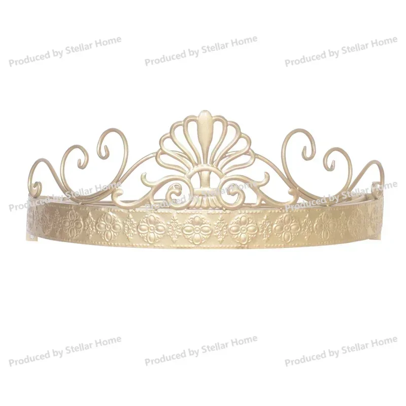 

Стойка для штор в европейском стиле для девочек, детская прикроватная декоративная корона, тканевая стойка для штор, стойка для москитной сетки с крючком