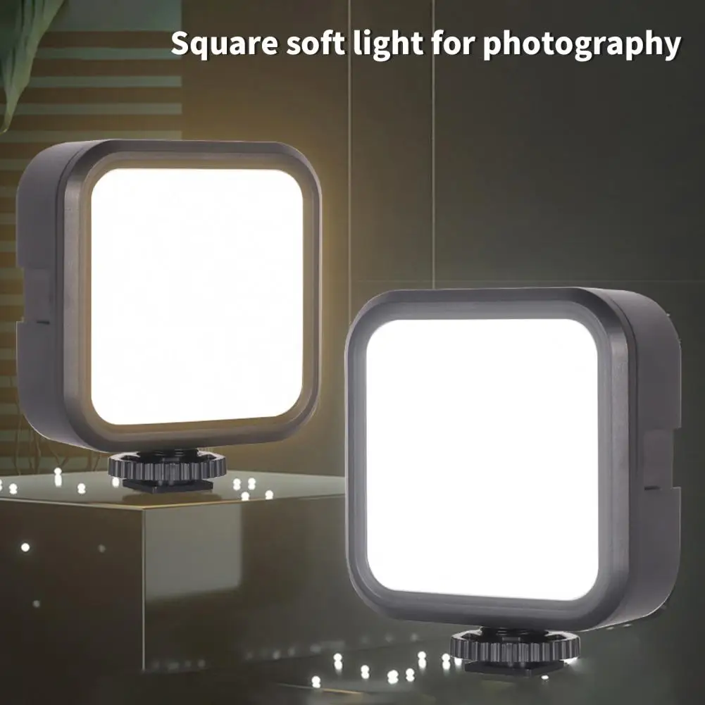 1 Set Video Light Triple Colors Fill Lights High Light Efficiency Spliceable Panel Lamp Outdoor Indoor Live Square Soft Light