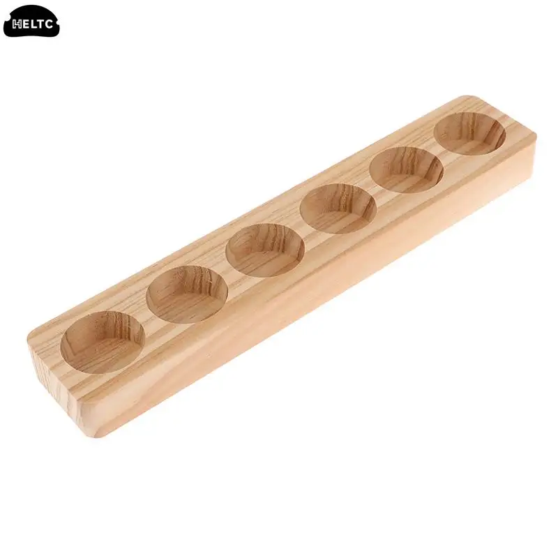 6/10Hole Essential Oil Wooden Display Stand Essential Oil Storage Rack Smooth For DoTERRA Essential Oils Perfume Bottle Holder