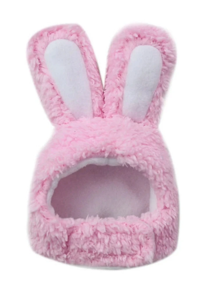 قبعة أذن أرنب القطة قبعة للقطط ، قبعة الحيوانات الأليفة الفخمة الدافئة ، الدعائم تأثيري عيد الميلاد ، غطاء الرأس هريرة ، اكسسوارات الهريرة