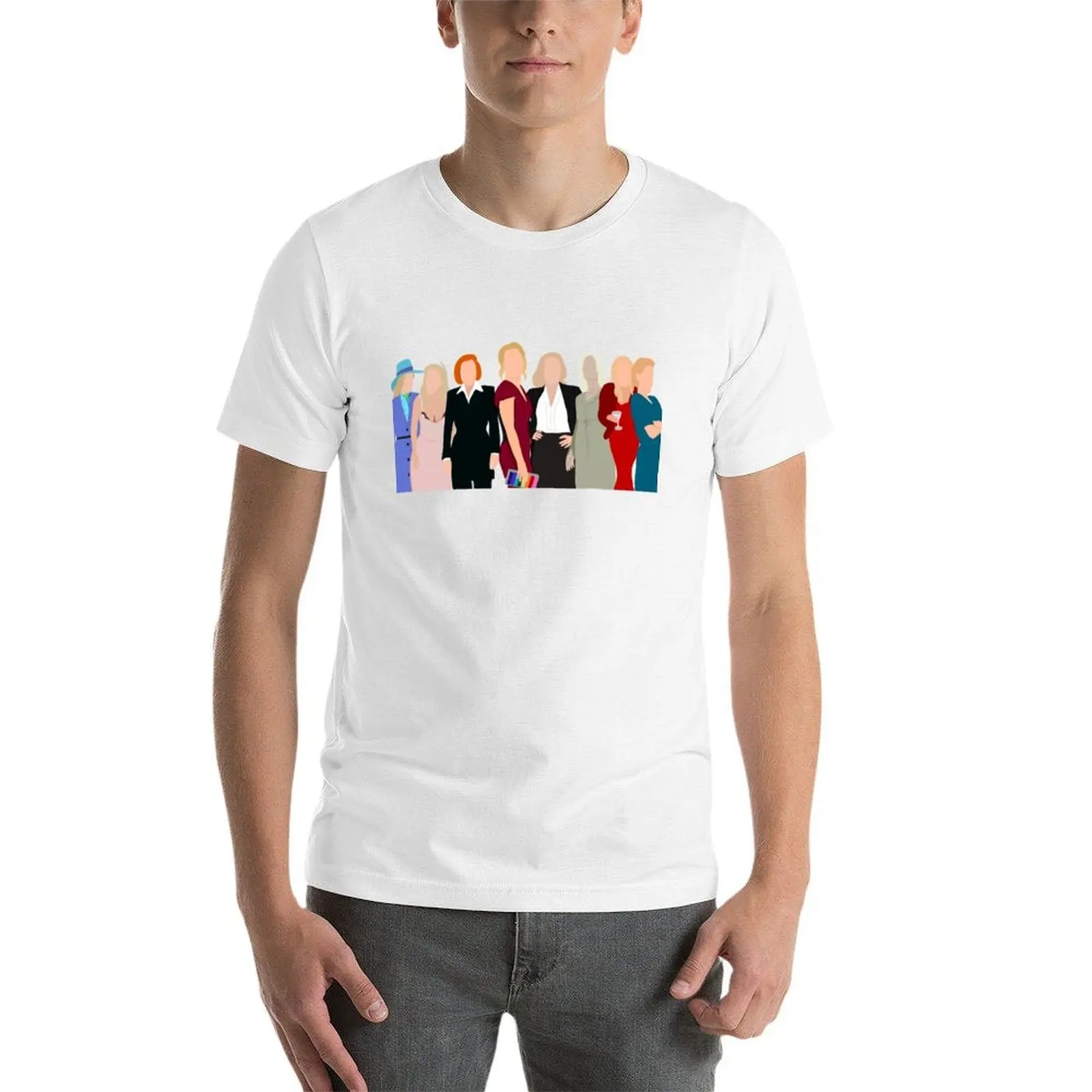 شخصيات جيليان أندرسون تي شيرت مطبوعة تي شيرت للرجل أنيمي تي شيرت للرجل تي شيرت #4