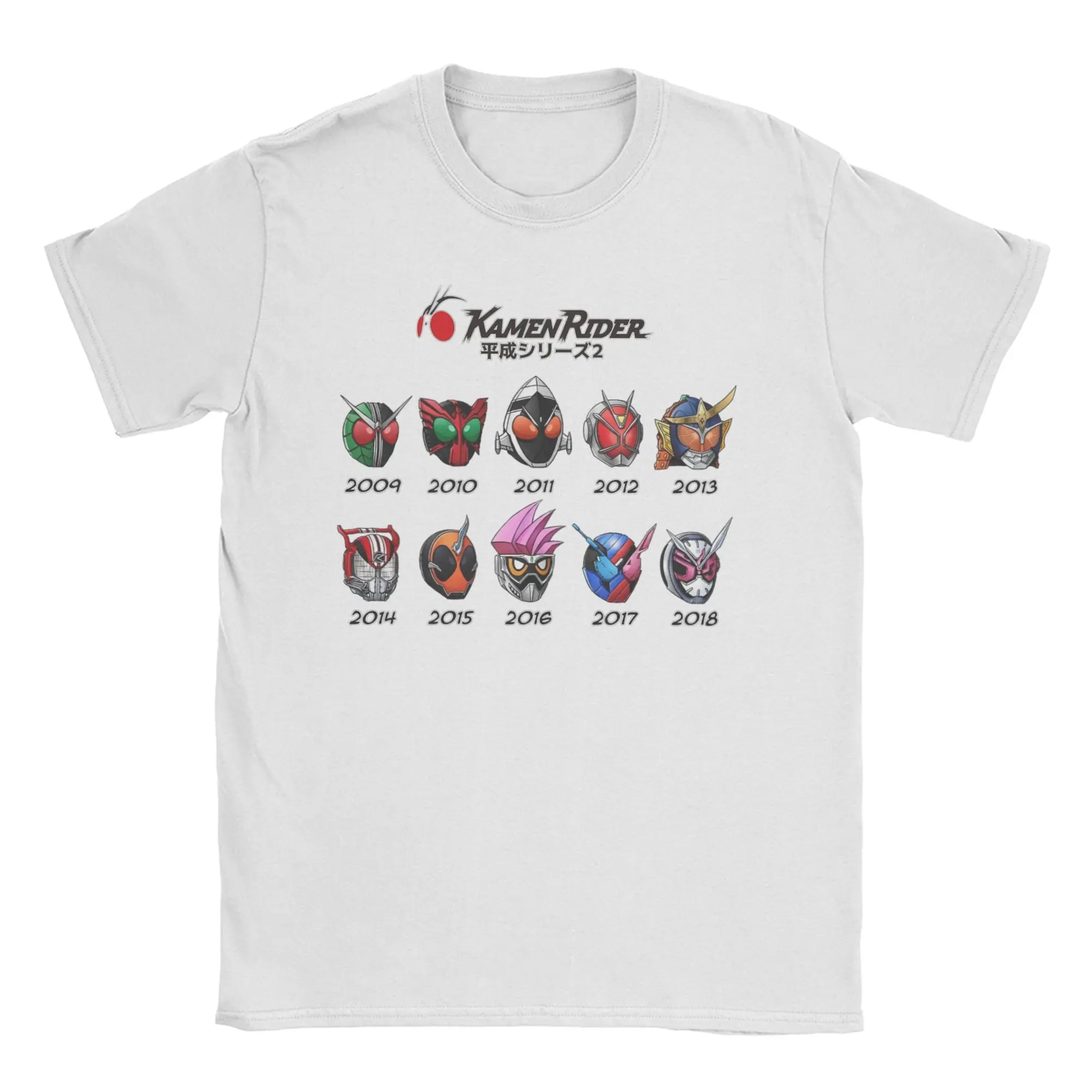 Men Women Kamen Rider Heisei Era Phase T Shirts  Pure Cotton Clothing Humorous Short Sleeve Round Collar Tees 6XL T-Shirts