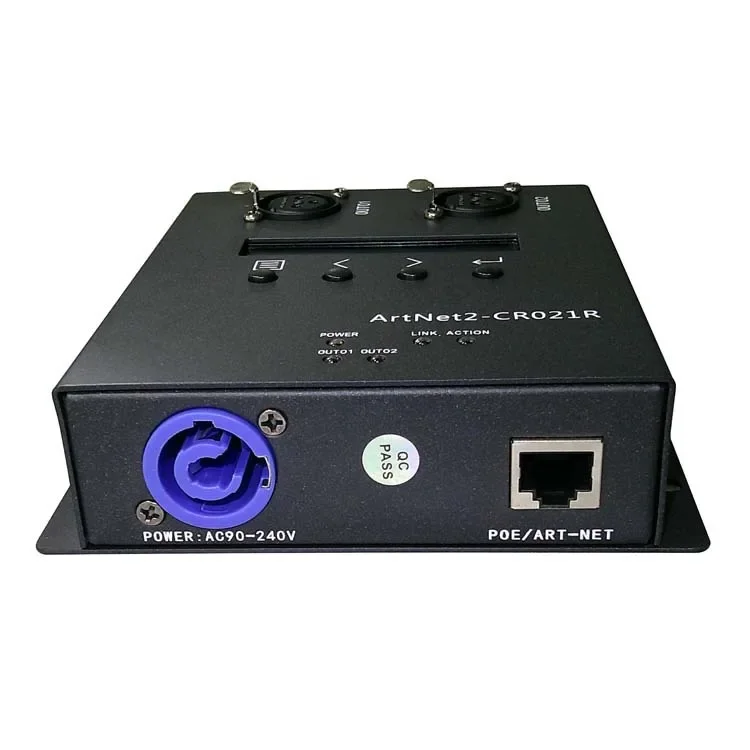 Stage Lighting Signal Converter ART-NET to DMX512 Decoder 1024CH Network Expansion Node