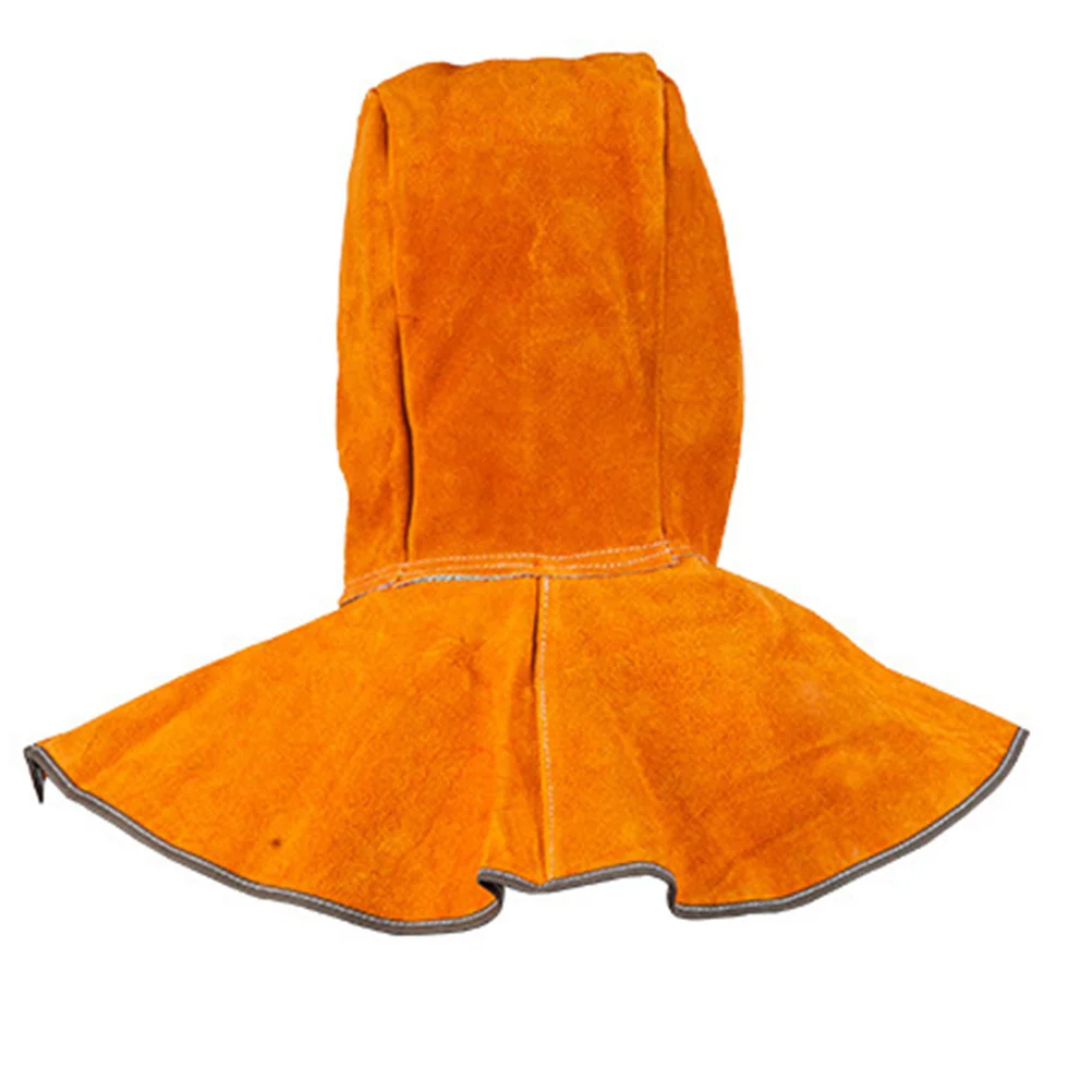 لحام واقي من جلد البقر معزول للحرارة لغطاء رأس الرقبة، قبعة لحام آمنة، لحام بحجم حر #4