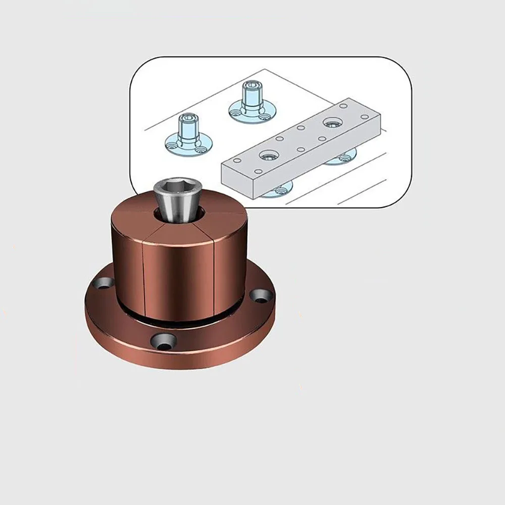 Support interne intégré de précision, dispositif d'expansion pneumatique CNC, positionnement manuel, expansion interne à diamètre variable