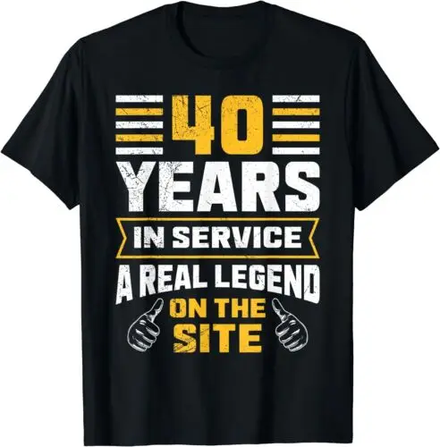  40 years of work Service anniversary 40 years T-Shirt S-3XL